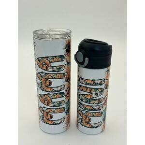 Mama & Mini Floral Stainless Steel Tumbler Set NWT Matching Cups Mothers Day‎